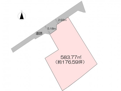 【区画図】 | 売地　高知市仁井田　＠3.4