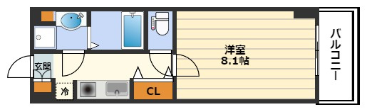 ベルフェリーク天満橋の間取り