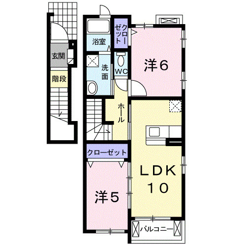 オレンジハウスBの間取り