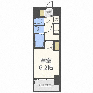 プレサンス難波インフィニティの間取り