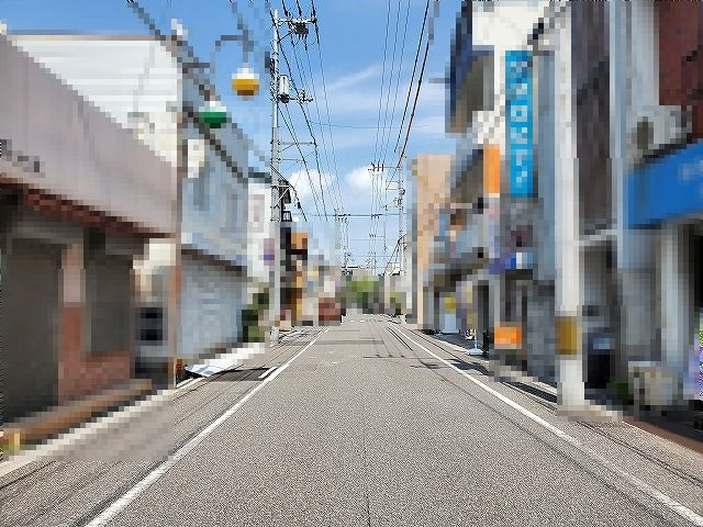 高知市越前町2丁目　土地の前面道路含む現地写真
