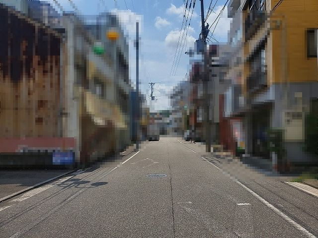 高知市越前町2丁目　土地の前面道路含む現地写真