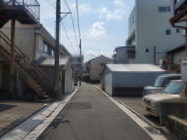 高知市越前町2丁目　土地の前面道路含む現地写真