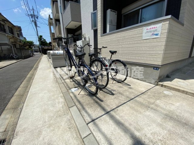 【その他共用部分】 | CREST浄心 | 共用の駐輪場です