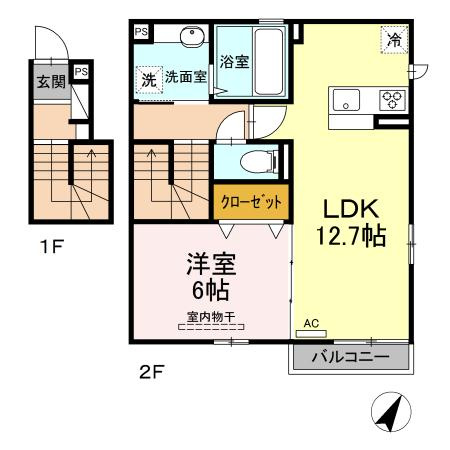 デューク 青葉の間取り