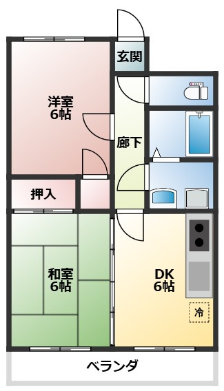 ボヌールMの間取り