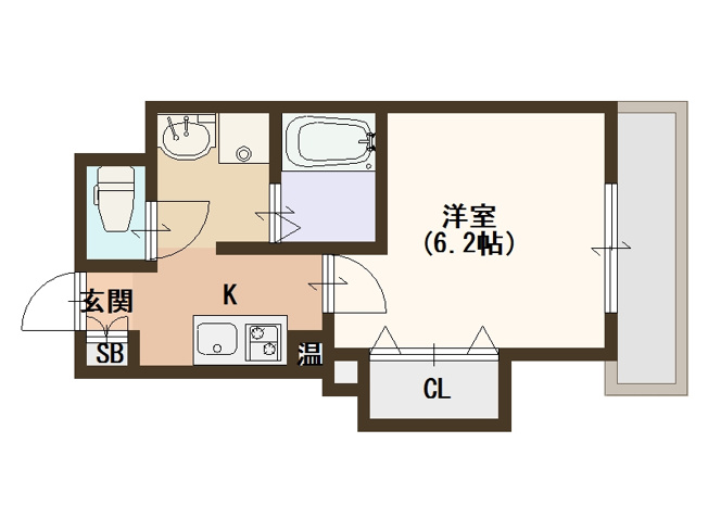【間取り】 | みおつくし岸里Ⅱ