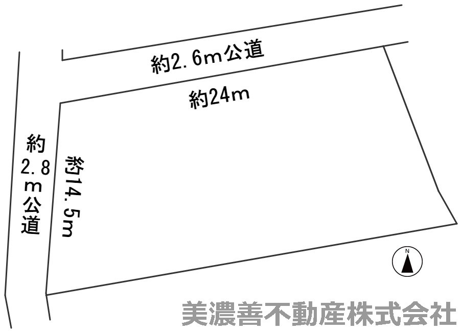 ５８３９５　羽島市桑原町午南土地の区画図