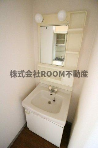 サンライズ若葉の洗面所|広い洗面スペース