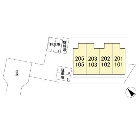 プルミエールⅡの区画図