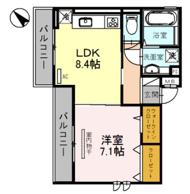 【間取り】 | メゾン旭駅前