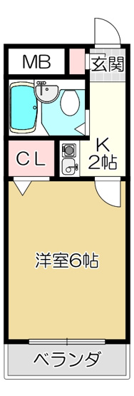 【間取り】 | パルティグⅣ | この間取りの反転タイプです。