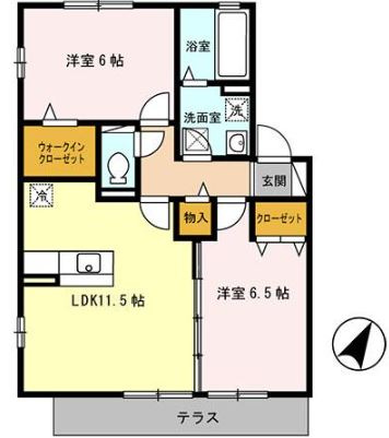【間取り】 | フォレストヒルズⅡ棟
