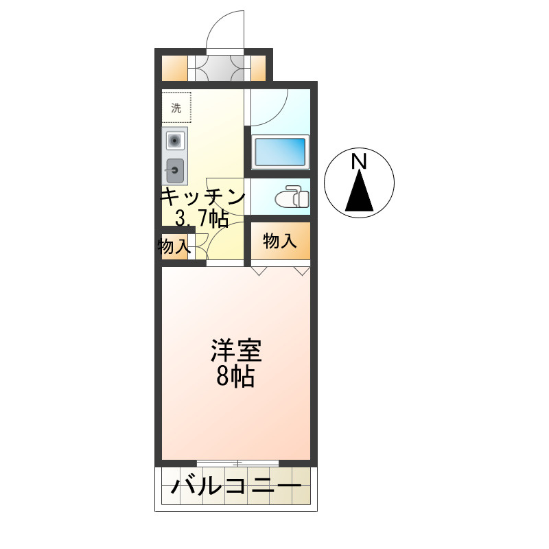 ZINハイツの間取り
