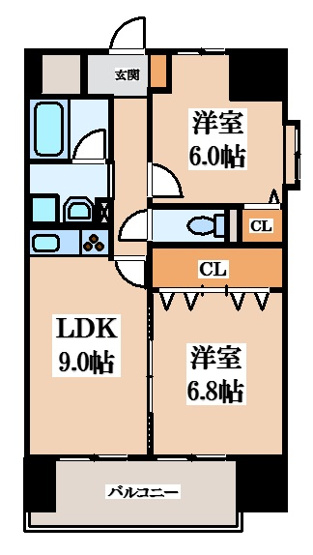 【間取り】 | ラ・フォーレ久宝園