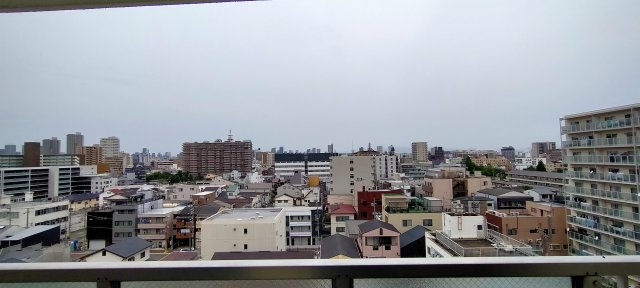メガロコープ関目の展望|バルコニーからの展望です。