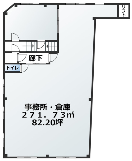 【間取り】 | 長柄東貸事務所付倉庫工場