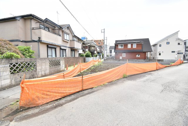 【外観】 | 南北両面道路 全室６帖のゆったり３LDK　新築分譲 最終１棟 | 現地　全２棟最終１棟　１号棟