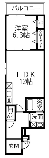 フジパレス三住町A棟の間取り