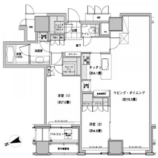 【間取り】 | ウエストパークタワー池袋