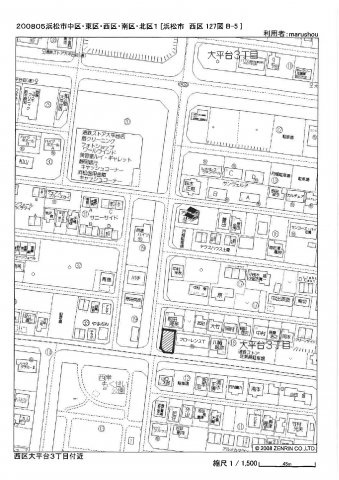 ㉙大平台3丁目118-8、118.9の地図