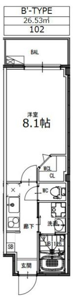MP Tsukamoto Fioreの間取り