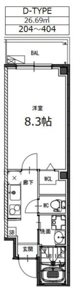 MP Tsukamoto Fioreの間取り