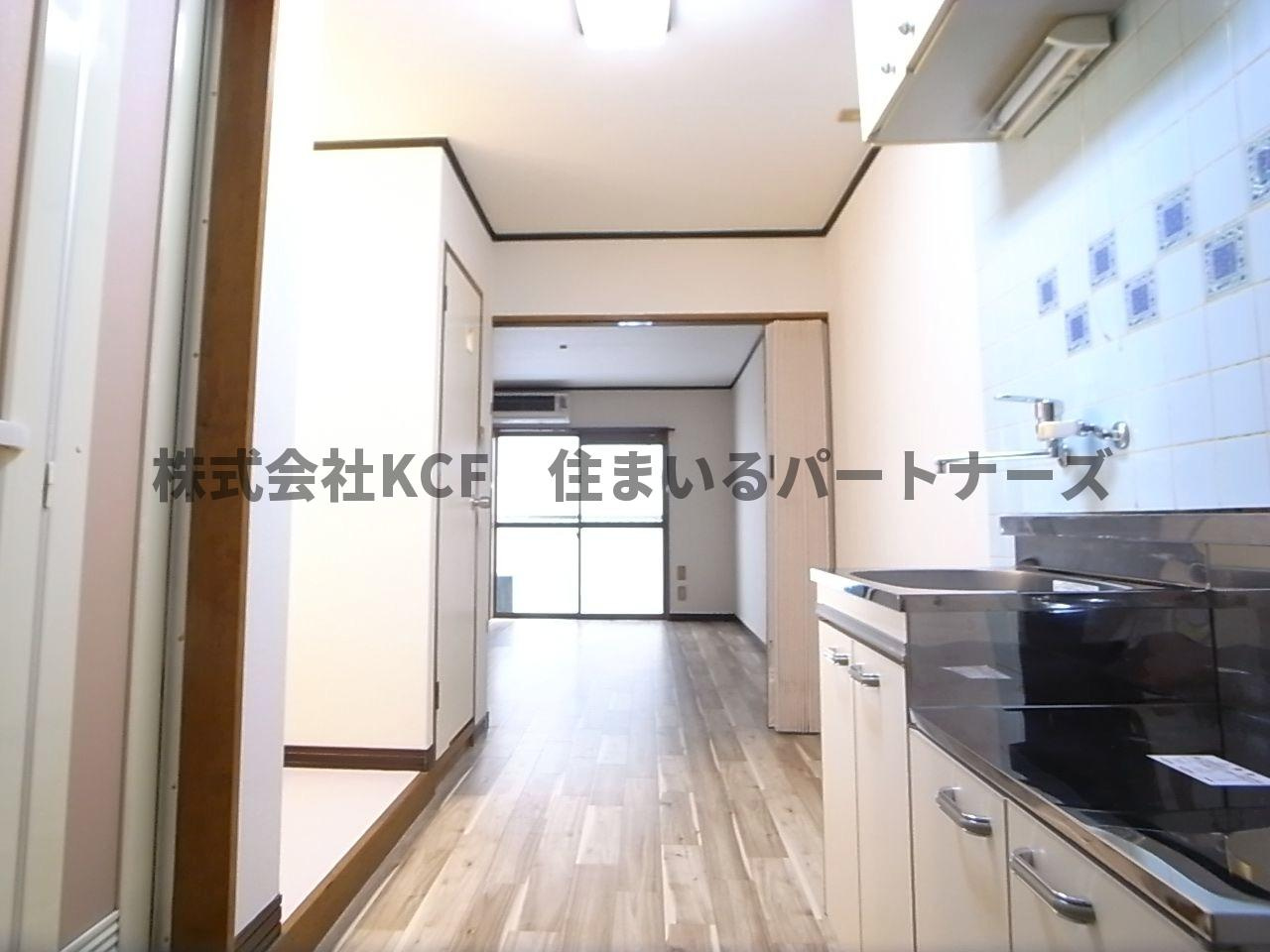 久留米市本町のハイツのキッチン|使いやすいキッチンです
