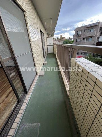 西池セントラルハイツのバルコニー
