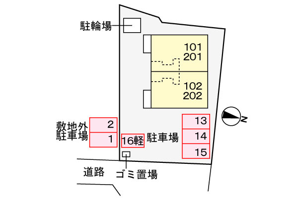 モンマルトルの区画図