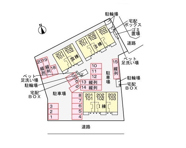 カンタービレ大崎Ⅲの区画図