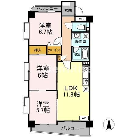 カンタベリーコートの間取り