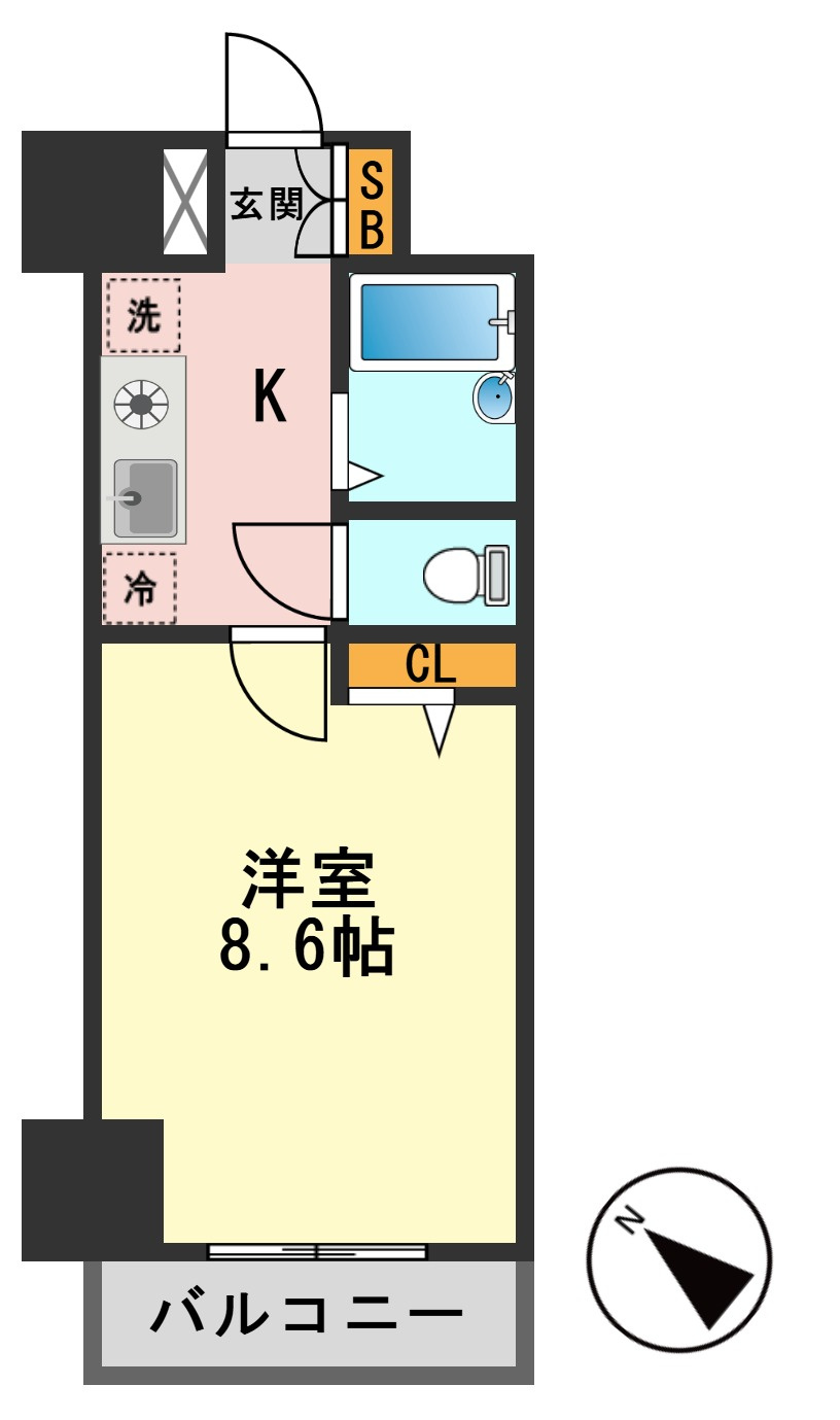阿部松島マンションの間取り