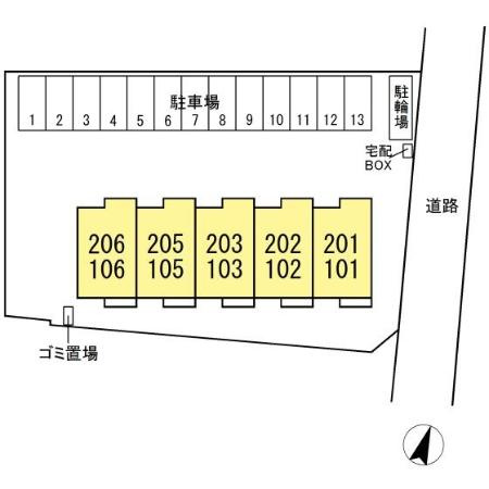 Grand Winds Tsukuba Ⅵの区画図
