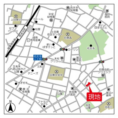 【地図】 | パークフラッツ祐天寺