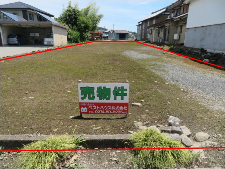 藤岡市東平井　土地の外観