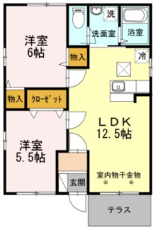 【間取り】 | 中里戸建て　３