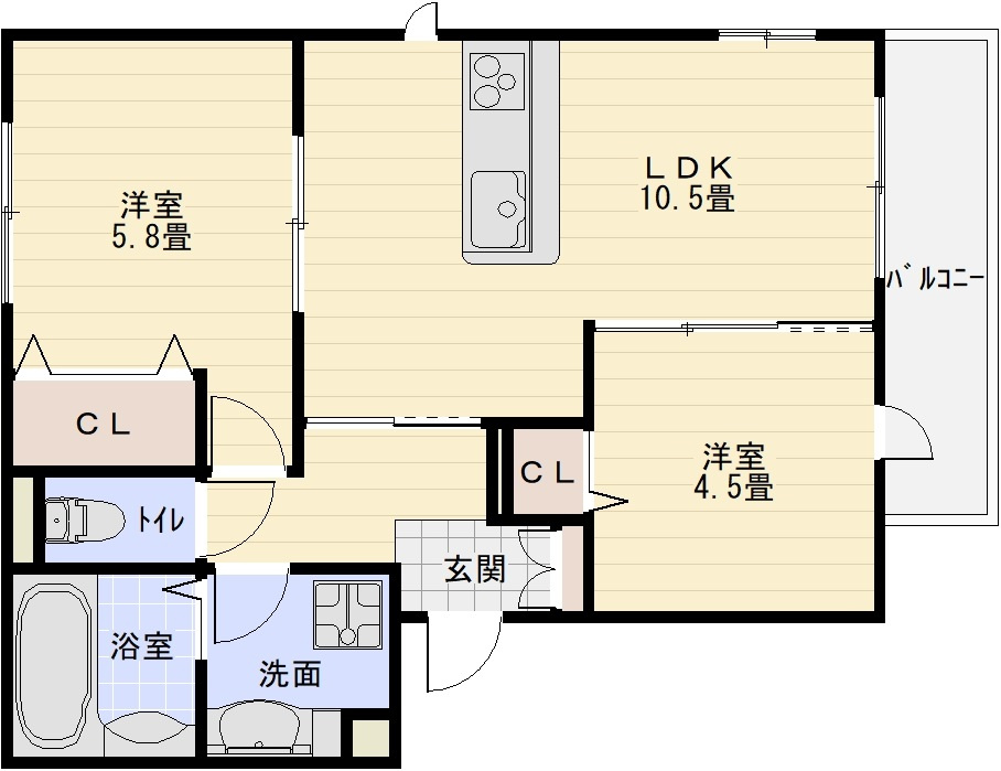 アゼリア東太子の間取り