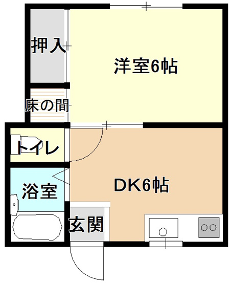 【間取り】 | コーポ唐戸