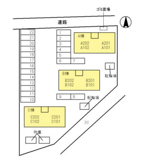 【区画図】 | ソレーユ高岡 C棟