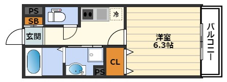 パークサイドメゾン新梅田の間取り