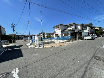 【前面道路含む現地写真】 | 守山区川上町 全1棟 1号棟＜仲介手数料無料＞白沢小・守山北中　新築一戸建て | 外観