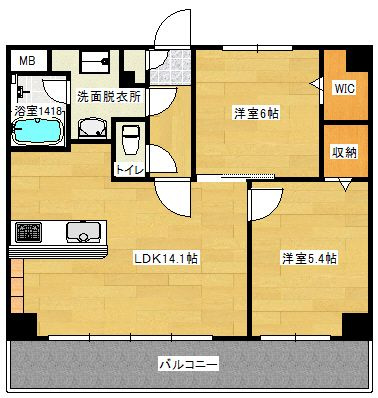 【間取り】 | ベルネージュ塩原