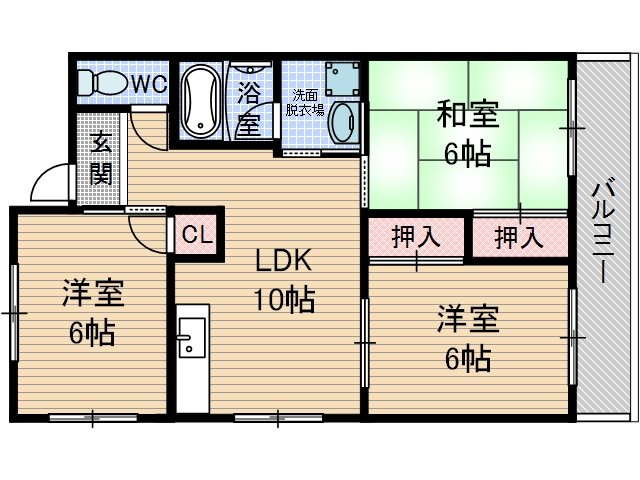 【間取り】 | 第2パークハイツ橋の内
