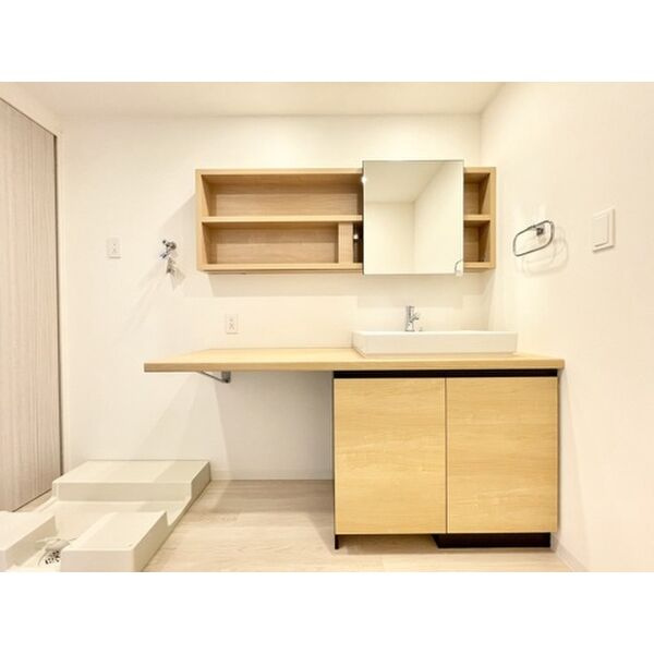 熊本市中央区九品寺５丁目の賃貸マンションの独立洗面台