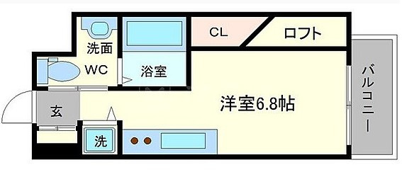 【間取り】 | コーラルポワント難波WEST
