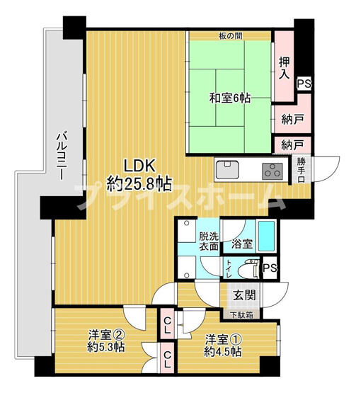 【間取り】 | 東急ドエルアルス赤坂