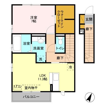 プルメリアの間取り