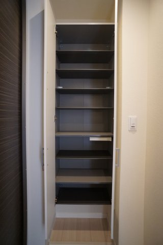 パインカーサの玄関|※反転タイプの間取です。