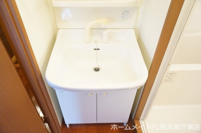 熊本市中央区九品寺１丁目の賃貸マンションの独立洗面台